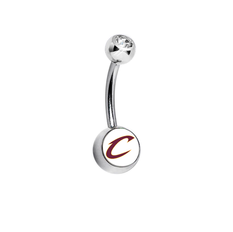 Cleveland Cavaliers C Logo Clear Swarovski Classic Style 7/16