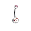 Cleveland Cavaliers C Logo Pink Swarovski Classic Style 7/16