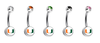 Miami Hurricanes Swarovski Classic Style 7/16