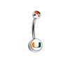 Miami Hurricanes Orange Swarovski Classic Style 7/16