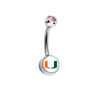 Miami Hurricanes Pink Swarovski Classic Style 7/16