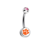 Clemson Tigers Pink Swarovski Classic Style 7/16