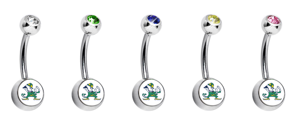 Notre Dame Fighting Irish Mascot Swarovski Classic Style 7/16