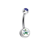 Notre Dame Fighting Irish Mascot Blue Swarovski Classic Style 7/16