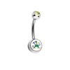 Notre Dame Fighting Irish Mascot Gold Swarovski Classic Style 7/16