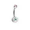 Notre Dame Fighting Irish Mascot Pink Swarovski Classic Style 7/16