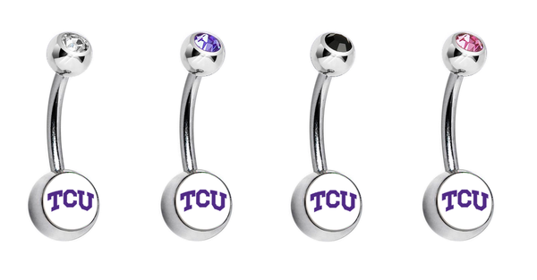 TCU Horned Frogs Swarovski Classic Style 7/16