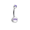 TCU Horned Frogs Purple Swarovski Classic Style 7/16