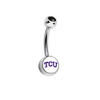 TCU Horned Frogs Black Swarovski Classic Style 7/16