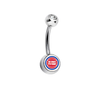 Detroit Pistons Clear Swarovski Classic Style 7/16