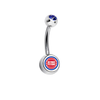 Detroit Pistons Blue Swarovski Classic Style 7/16