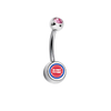 Detroit Pistons Pink Swarovski Classic Style 7/16