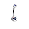 Washington Wizards Blue Swarovski Classic Style 7/16
