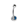 Dallas Mavericks Black Swarovski Classic Style 7/16