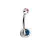 Dallas Mavericks Pink Swarovski Classic Style 7/16