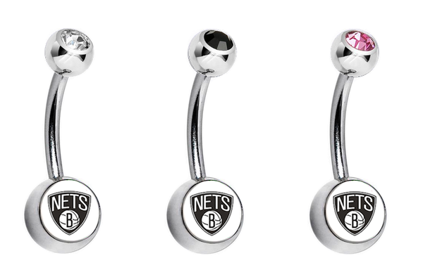Brooklyn Nets Swarovski Classic Style 7/16