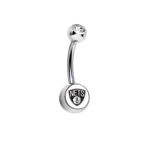 Brooklyn Nets Clear Swarovski Classic Style 7/16
