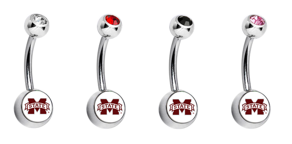 Mississippi State Bulldogs Swarovski Classic Style 7/16