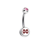 Mississippi State Bulldogs Pink Swarovski Classic Style 7/16