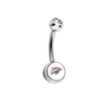 Oklahoma City Thunder Swarovski Clear Classic Style 7/16