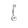 Oklahoma City Thunder Swarovski Pink Classic Style 7/16