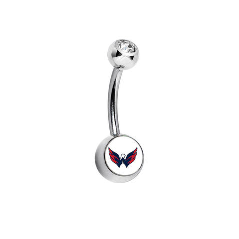 Washington Capitals Swarovski Clear Classic Style 7/16