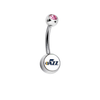 Utah Jazz Swarovski Pink Classic Style 7/16