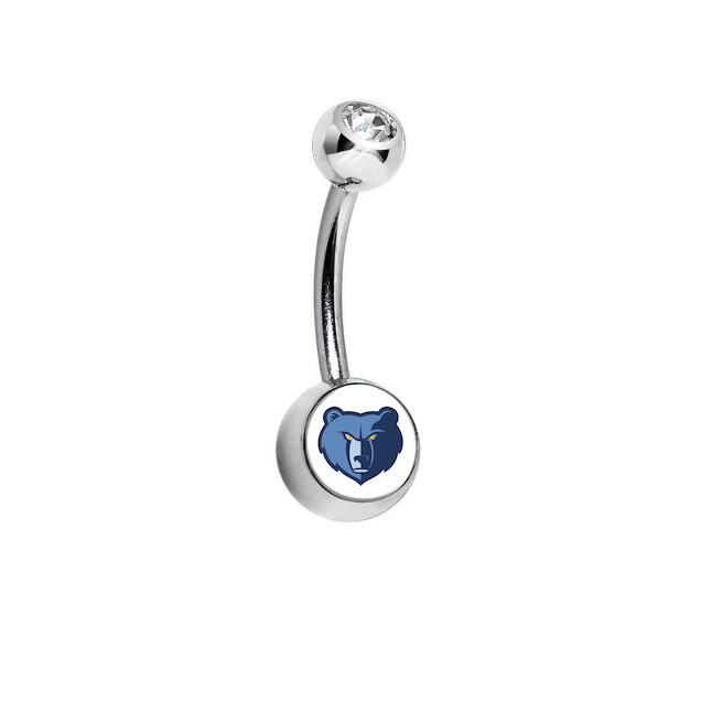 Memphis Grizzlies Swarovski Clear Classic Style 7/16