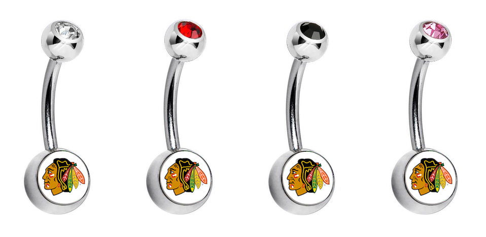 Chicago Blackhawks Swarovski Classic Style 7/16