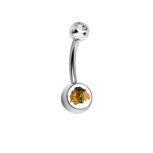 Chicago Blackhawks Clear Swarovski Classic Style 7/16