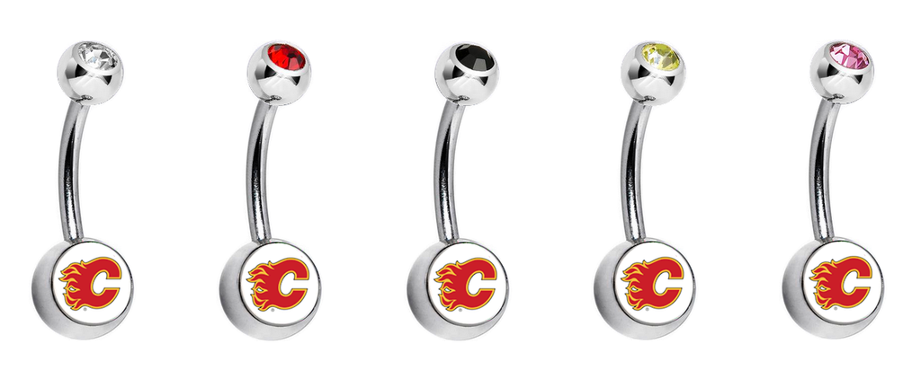 Calgary Flames Swarovski Classic Style 7/16