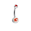 Calgary Flames Red Swarovski Classic Style 7/16