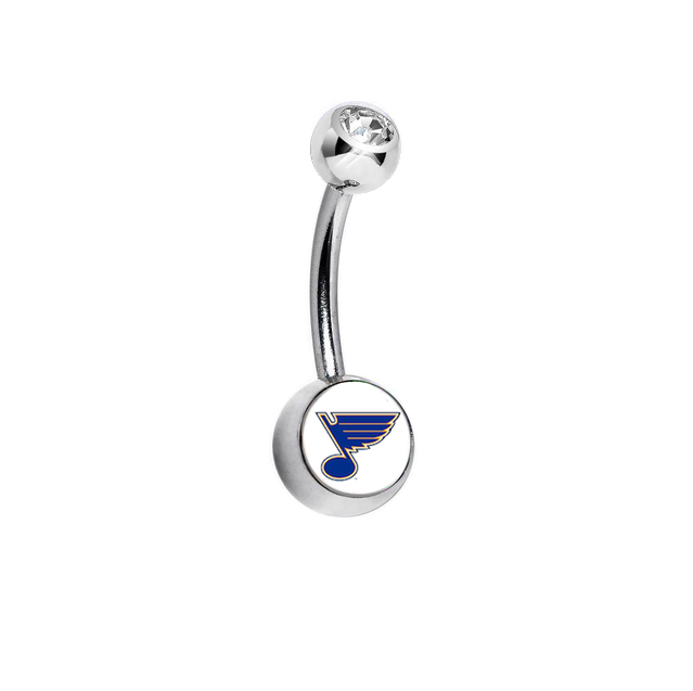 St Louis Blues Swarovski Clear Classic Style 7/16