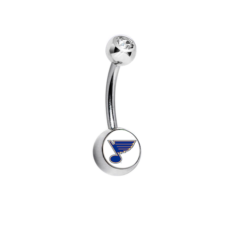 St Louis Blues Swarovski Clear Classic Style 7/16