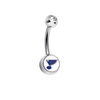 St Louis Blues Swarovski Clear Classic Style 7/16