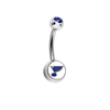 St Louis Blues Swarovski Blue Classic Style 7/16