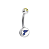 St Louis Blues Swarovski Gold Classic Style 7/16