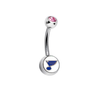 St Louis Blues Pink Swarovski Classic Style 7/16