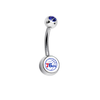 Philadelphia 76ers Swarovski Blue Classic Style 7/16