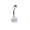 Philadelphia 76ers Swarovski Red Classic Style 7/16