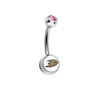 Anaheim Ducks Swarovski Pink Classic Style 7/16