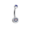 Winnipeg Jets Blue Swarovski Classic Style 7/16