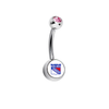 New York Rangers Pink Swarovski Classic Style 7/16
