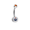 Edmonton Oilers Swarovski Orange Classic Style 7/16
