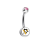 Pittsburgh Penguins Swarovski Pink Classic Style 7/16