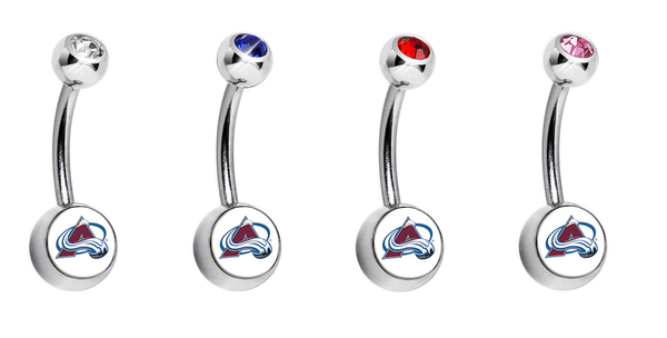 Colorado Avalanche Swarovski Classic Style 7/16