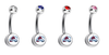 Colorado Avalanche Swarovski Classic Style 7/16