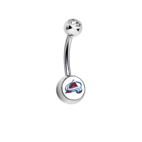 Colorado Avalanche Swarovski Clear Classic Style 7/16