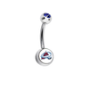 Colorado Avalanche Swarovski Blue Classic Style 7/16