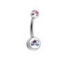 Colorado Avalanche Swarovski Pink Classic Style 7/16
